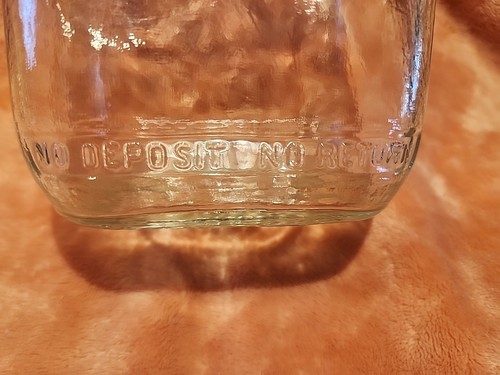 Vintage Kraft Orange Juice Bottle with Lid 64 oz. Water or Tea for Refrigerator - Picture 4 of 8