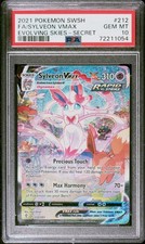 Pokemon Sword & Shield Evolving Skies #212 Sylveon VMAX Secret Full Art PSA 10