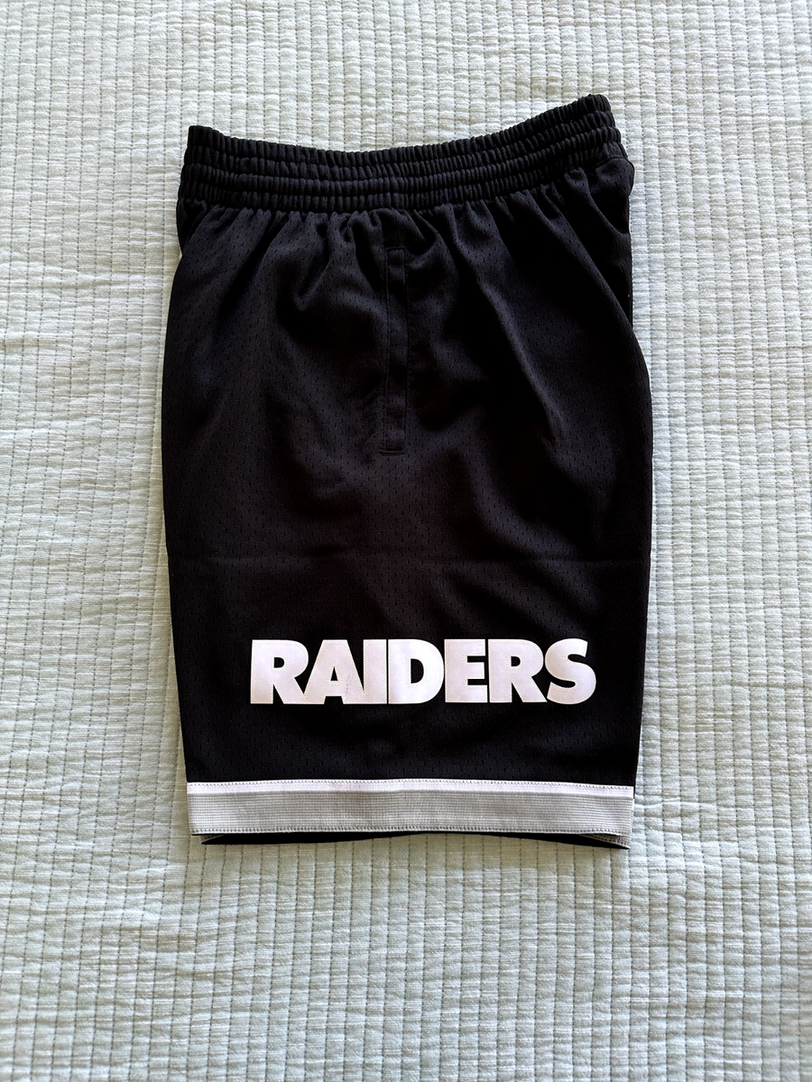 Men's Mitchell & Ness NFL Oakland Raiders Mesh Shorts Black - Size