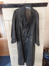 Mantel Wehrmacht Gr.L ,dunkelgr&uuml;n ,Schweres Leder