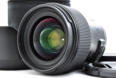 Sigma 35mm f/1.4 DG HSM Art Lens For Nikon F [Near Mint] w/ Case Hood From Japan