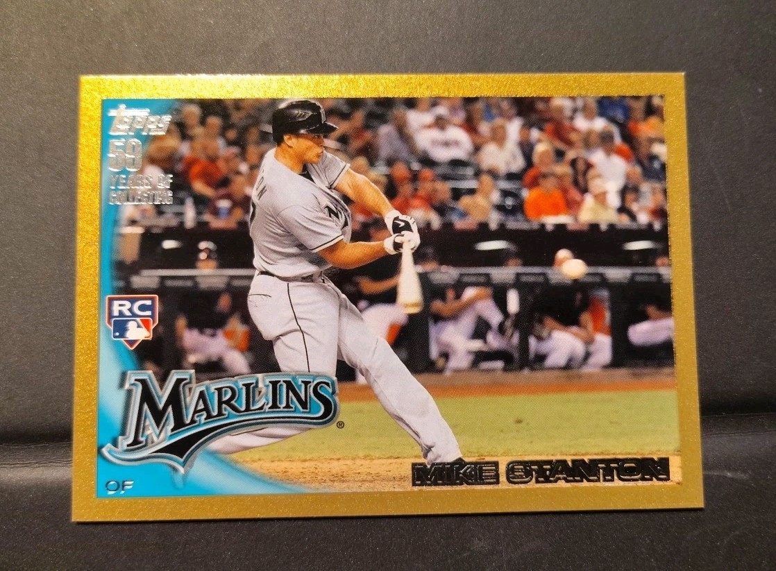 Mike Giancarlo Stanton 2010 Topps Update #US-50 Gold Rookie RC /2010 Yankees