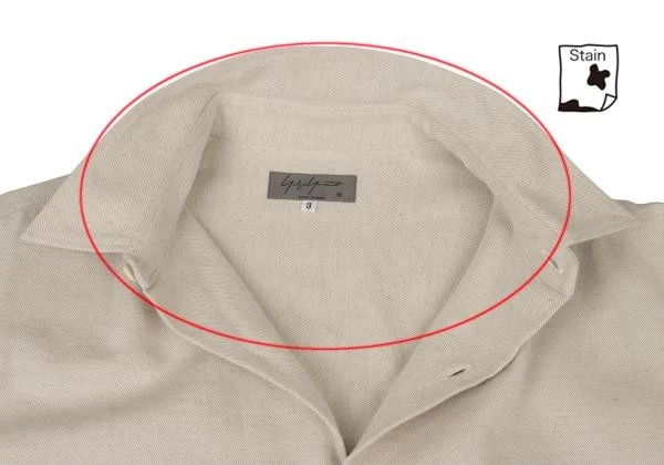 Yohji Yamamoto POUR HOMME Patch Pocket Back Long Shirt Size 3(K-147896) - Image 4 of 4