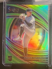 2020 Panini Select Baseball Jordan Yamamoto Premier Green Prizm #/99