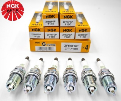6X OEM NGK 7100 Platinum Spark Plugs #ZFR6FGP For Dodge Jeep 3.7L V6