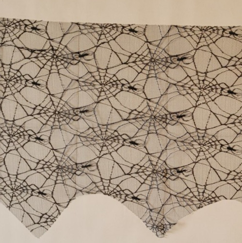 Halloween Spiderweb Mantel Decoration Fireplace Scarf Spider Scary Design Fun