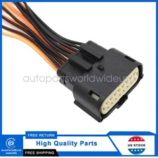 16-Pin Front Headlamp Headlight Connector Pigtail Fit For Ram 1500 2019-2023