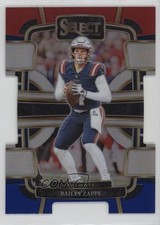 2023 Panini Select Concourse Red & Blue Prizm Die-Cut Bailey Zappe #67 1fb7