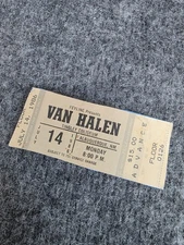 Van Halen Concert Ticket July 14 1986 Tingley Coliseum Albuquerque NM