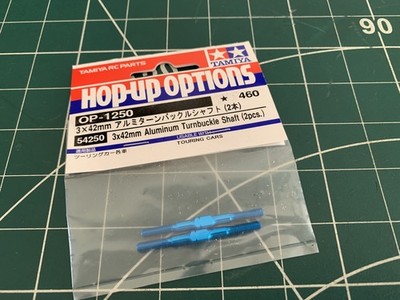 Tamiya 54250 3x42mm Aluminium Spannschloss Welle (2 Stk.), (TRF417/TRF418/TRF419)