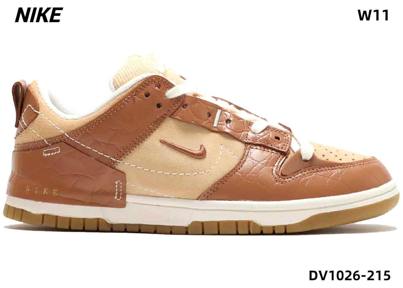 W11 (28cm)     W NIKE DUNK LOW DISRUPT 2 SE DV1026 215 MINERAL CLAY   SAIL WHI
