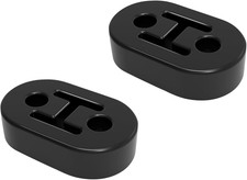 2 Pack Exhaust Rubber Hanger, Rubber Muffler Hangers with 2 Holes 0.47 Inch