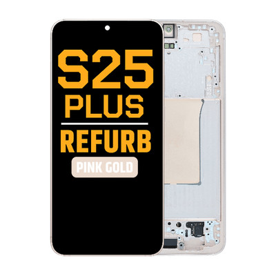 Galaxy S25 Plus 5G (S936U) LCD With Frame In Pink Gold (Best Quality)