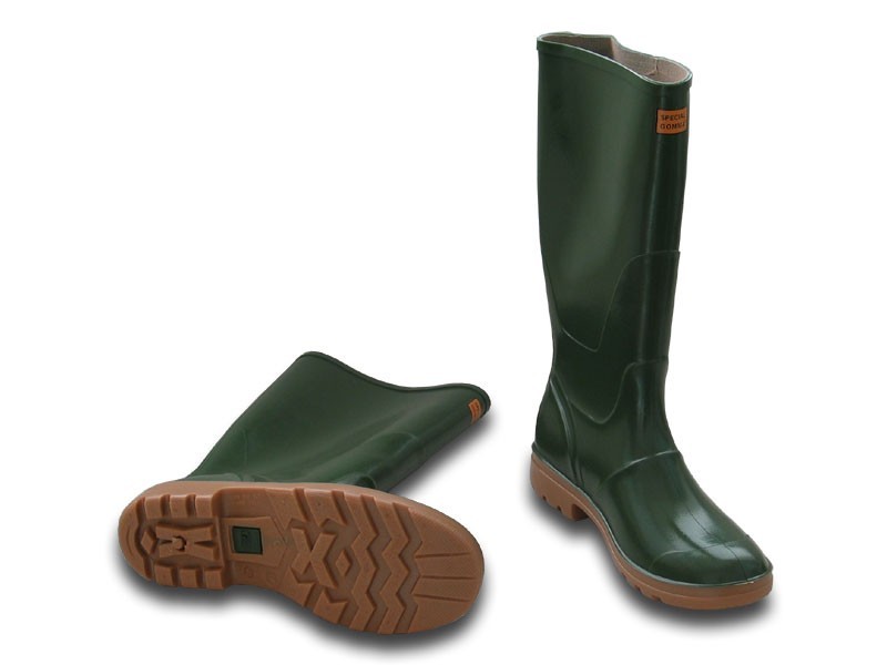 Botas Verdes Hasta La Rodilla De Goma Marrón Suela De Goma 41-46