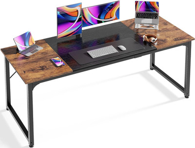 Computer Desk, 63 Inch Office Desk, Gaming Desk with Storage, Writing Desk Work
