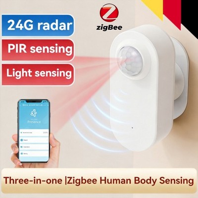 24G ZigBee PIR Bewegungssensor Bewegungsmelder Motion Sensor Präsenzmelder 10 M