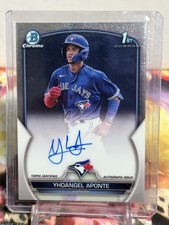 Yhoangel Aponte - 2023 Bowman Chrome 1st Bowman Prospect Auto !! Blue Jays !! B