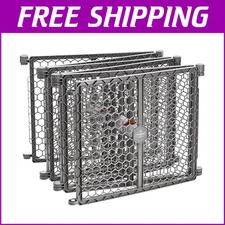 Super Wide 192-Inch Adjustable Baby Gate & Play Yard, 2-in-1 Safety Solution