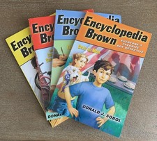 Encyclopedia Brown lot of 4 books Donald J Sobol Starter Set