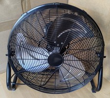 18 Inch Floor-standing Fan, HF-45X, Black, High Velocity Air Circulator, VG, 3sp