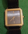 Thin 26mm Seiko Watch Two Tone 6020-5069 Black Dial