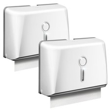 2 Pack Paper Towel Dispenser Wall Mount, C Fold Z Fold Trifold Commercial Pap...