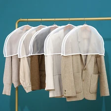 10PCS Clothes Shoulder Dust Cover Hanging Dress Suit Coat Garment Protector
