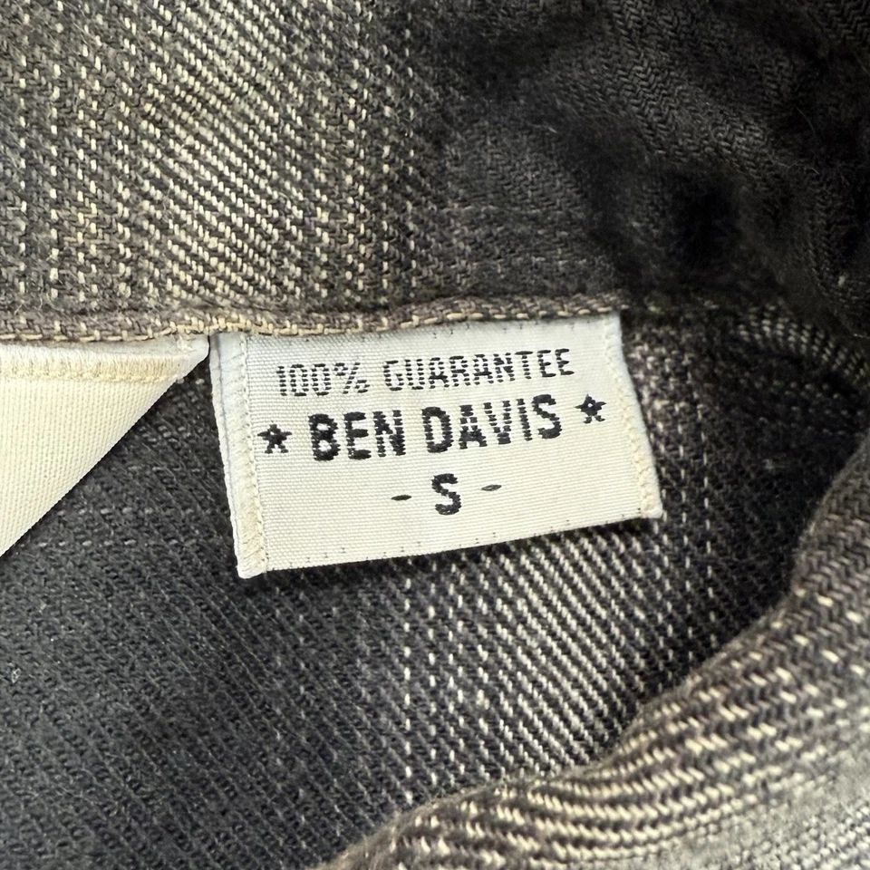 Camisa de franela Ben Davis para hombre S a cuadros trabajo San Francisco manga larga abotonada Foto 2 de 4