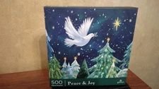 500 PC LG FORMAT GALISON PUZZLE--PEACE & JOY --SEALED