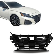 Front Bumper Grille Replacement Glossy Black Mesh for Altima SL SV 2023-2024