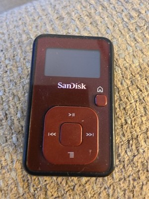Sandisk Sansa Clip+ 4GB Red&Black Digital Music MP3 Player With Rockbox