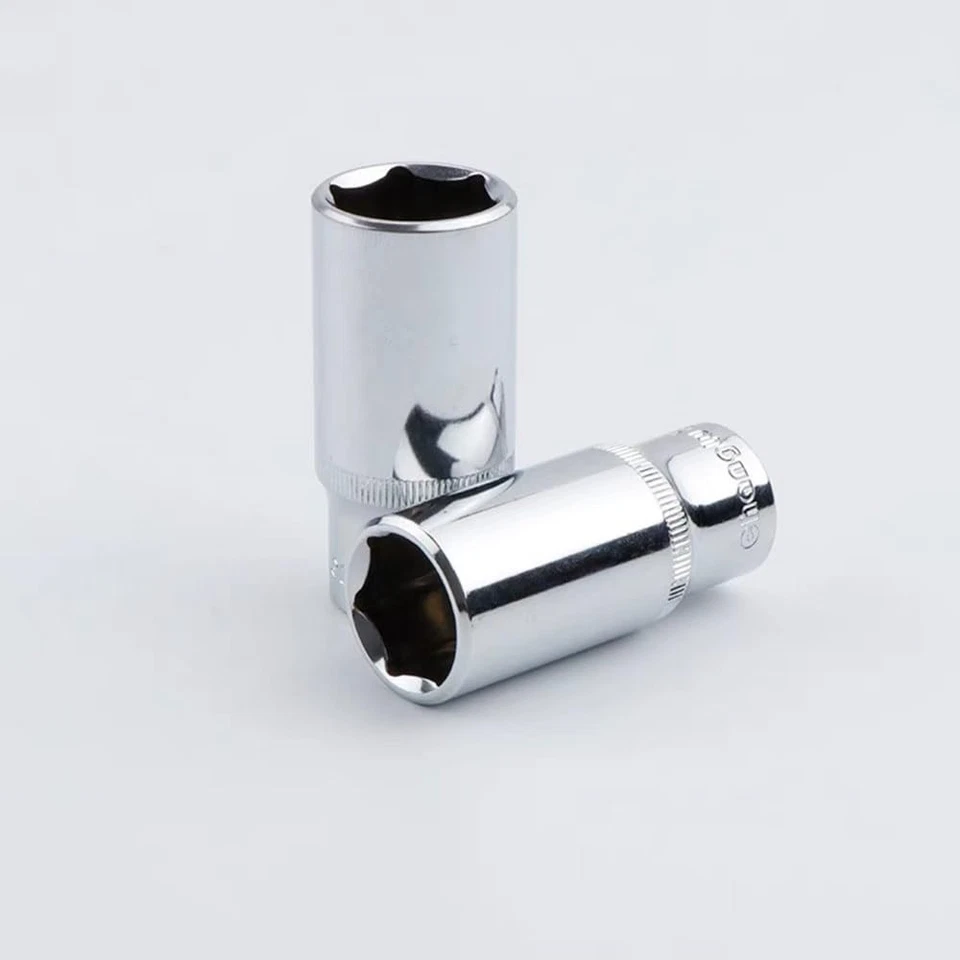 11 Piece 1/4 Inch Drive 6-Point Deep Socket Set with Sturdy Holder，Metric Siz... - Image 3 of 4