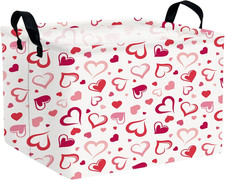 Cute Heart Valentine'S Day Basket Gifts Empty Storage Basket for Kid and Baby Ro