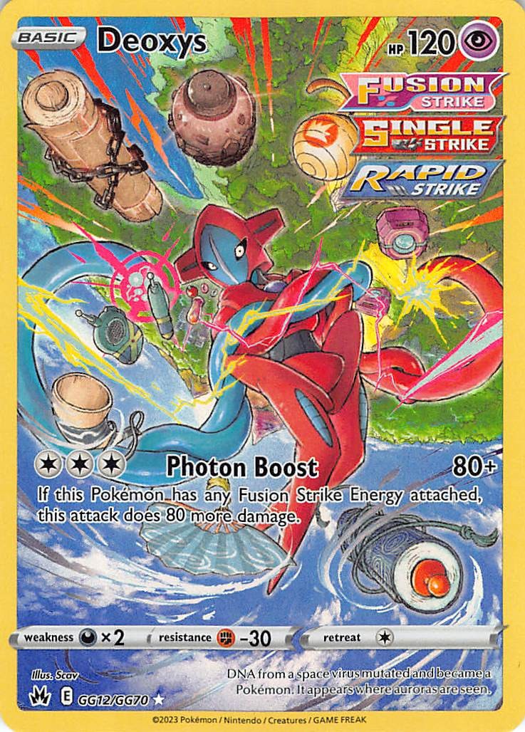Deoxys GG12/GG70 Holo Crown Zenith Galarian Gallery Pokemon NM