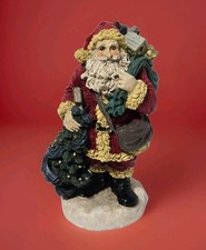 Santa Claus Merry Christmas Holiday Festive Figurine Resin Collectible Decor