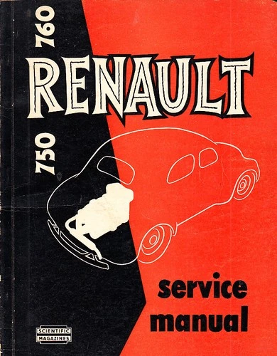 RENAULT   750 760  WORKSHOP SERVICE REPAIR MANUAL 1948-53
