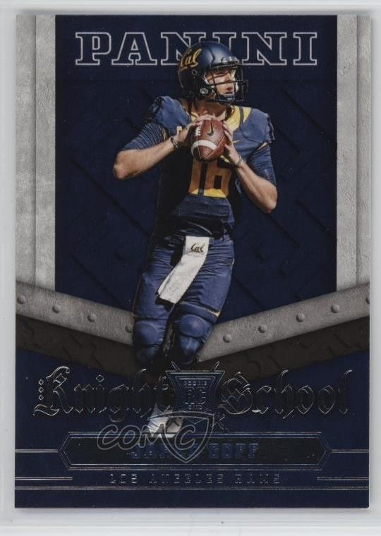 Jared Goff Panini Knight School #1 Base