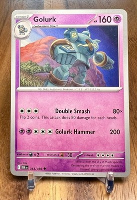 Golurk BLK 043/086 Pokémon SV: Black Bolt Uncommon Normal EN NM