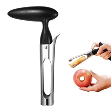 Stainless Steel Apple Corer with Sharp Serrate Blade Easy Core Remover for Fruit