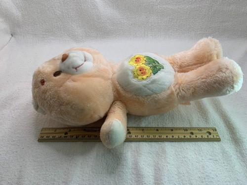 De colección Kenner Care Bear- Friend Bear 1983 Peluche 13” Insignia Flores Amarillas *Imprescindible Ver* - Imagen 9 de 9