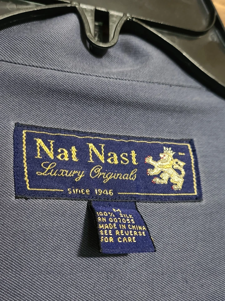 LIMITED EDITION DESIGN #1 Nat Nast The Havana Cigar Embroidered 100% Silk Size M - Image 2 of 4