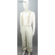 Salopette Pantaloni da Neve MARLBORO Bianco Champions Sci Thermore VINTAGE 90