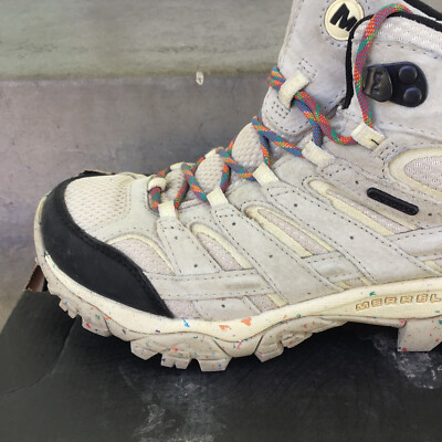 Merrell 2 Mid WP Birthday Confetti Beige Women Boots Size 10