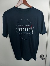 Men's Hurley Short Sleeve T-shirt 100 Cotton Navy Blue Sz. Medium NWOT