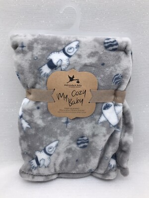 Adirondack My Cozy Baby Blanket Space Sharks Planets Nautical