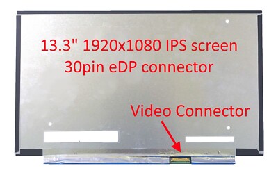 Écran LCD LED 13.3" N133HCE-EN2 Rev C1 - 30 Broches - 1920x1080 - Compatible Neuf