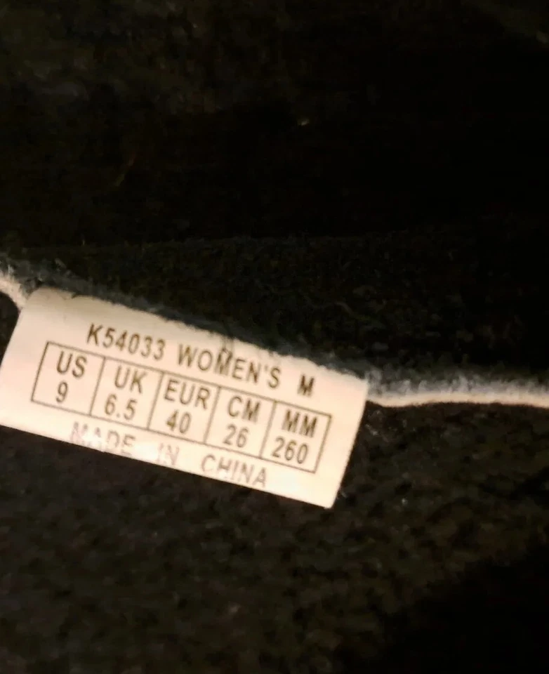 ROCKPORT WOMENS WINTER SUEDE BLACK BOOTS HEAVY WARM  LACE UP & ZIPPER BOOTS 9 M - Image 4 of 4