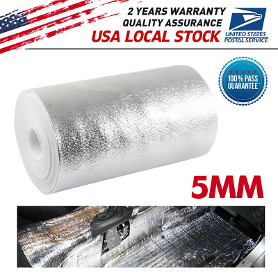 5MM 60''x40'' Automotive Sound Deadening Insulation Heat Barrier Noise Proof