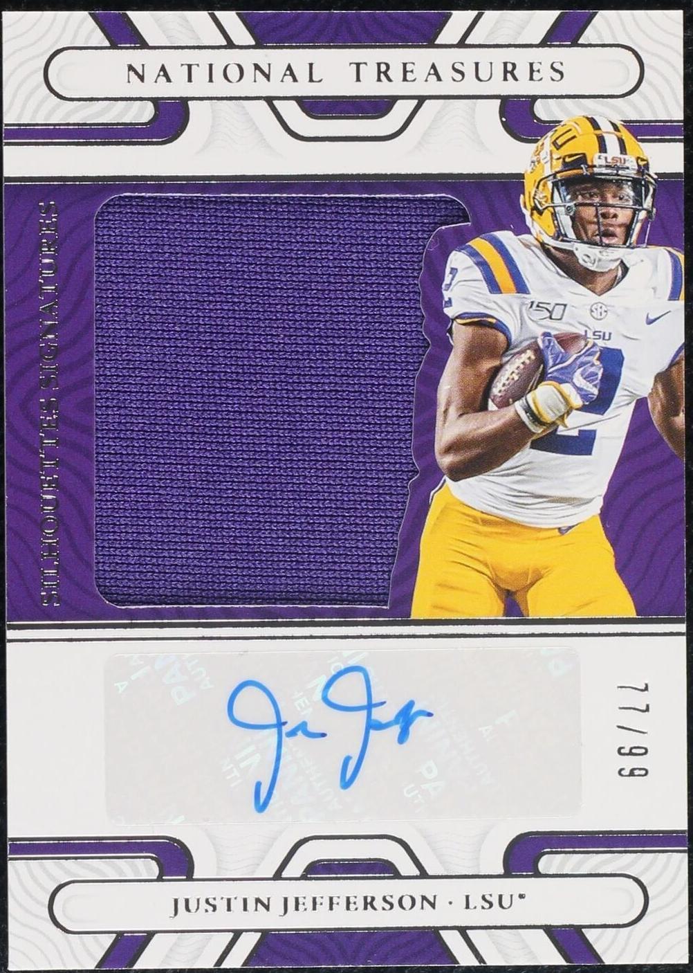 2022 Panini National Treasures Collegiate Justin Jefferson #SIL
