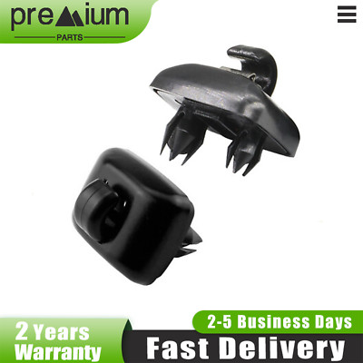 2PCS Sun Visor Clip Black for Audi A3 A4 A5 Q5 A7 B6 B7 B8 S4 S5 TT 8E0857562A